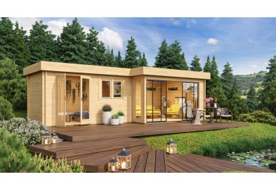 De Hoeve tuinhuis Alu Rhenen 44 K | 330cm x 860cm