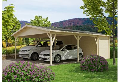 De Hoeve Carport met Berging Hoogeveen 44 | 6,38 x 8 m