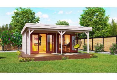 De Hoeve Tuinlounge met veranda Beerzerveld | 5,5x6,5 m