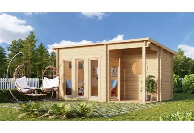 De Hoeve Saunacabine Model Jelling 70 | 5,6 x 3,9 m