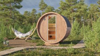 Barrel Sauna Lofoten Incl. Half Moon Glas | 200 x 160 cm