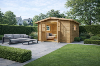 De Hoeve Blokhut Houten 2E | 210 x 270 cm