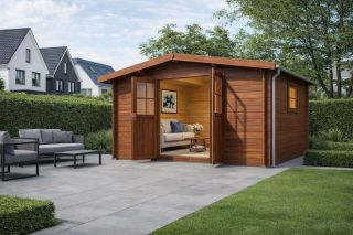 De Hoeve Blokhut Houten 4E | 330cm x 270cm De Hoeve Blokhut Houten 4E | 330cm x 270cm