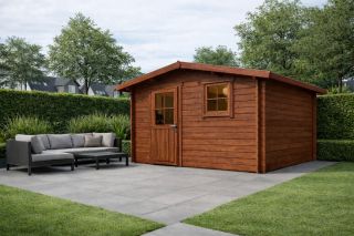 De Hoeve Blokhut Houten 5B | 330cm x 330cm De Hoeve Blokhut Houten 5B | 330cm x 330cm