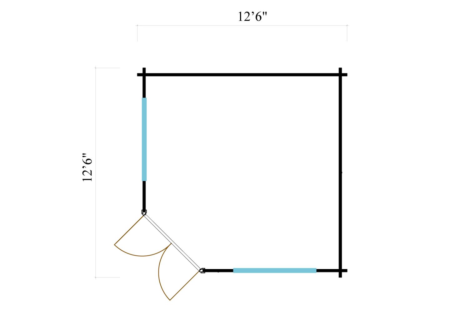 De Hoeve Tuinkamer Winsum Vijf Hoekig 70 B | 3,8 x 3,8 m
