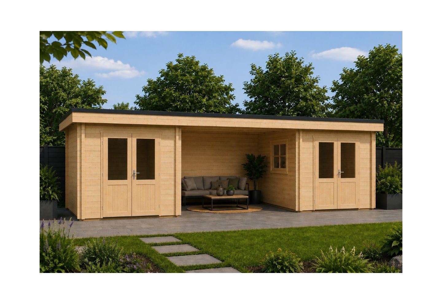 De Hoeve Maatwerk Blokhut Blackwell 870x320cm
