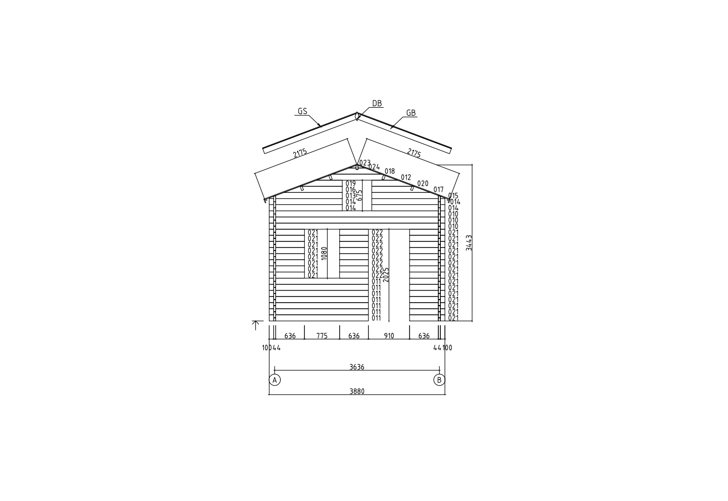 De Hoeve Tuinhuis Leusden 70 B | 368cm x 398cm 