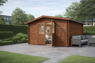 De Hoeve Blokhut Houten 5D | 330cm x 330cm De Hoeve Blokhut Houten 5D | 330cm x 330cm