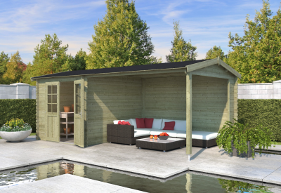 Outdoor Life Blokhut Karyna Platinum Grey