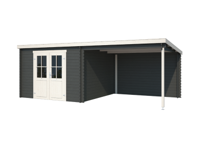Outdoor Life Blokhut Orlando Carbongrey
