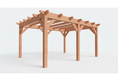 Plat dak constructie | pergola | 531x411cm