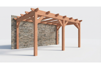 Aanbouwveranda constructie | pergola | 531x326cm