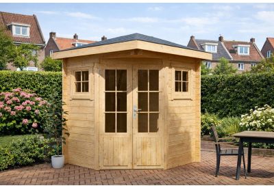 De Hoeve Blokhut Evelyn 1A - 200x200cm 