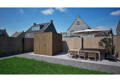 De Hoeve Tuinhuis Thermisch Gemodificeerd Vurenhout