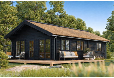 De Hoeve Houten Huis Falun (dubbelwandig) 44 | 962cm x 577cm