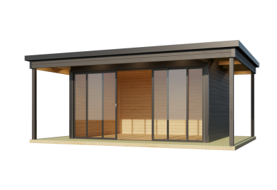 Lasita Maja Tuinhuis Domeo 4 Loggia Carbongrey/Anthracite