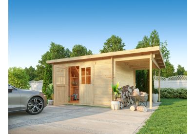 Tuinhuis met overkapping &quot;Scandi&quot;