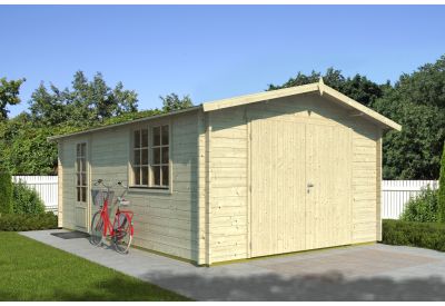 De Hoeve Houten Garage Pjotr 70 B | 6,4 x 4,3 m | 21m2