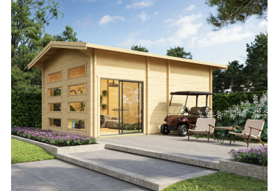 Gardenhouse24 Blokhut Caddy 70mm | 590x760cm