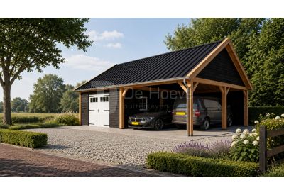 Houten Schuur Zadeldak Select Landelijk 910x810cm