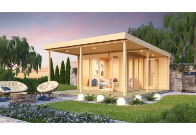 Tuinkantoor KENO 44 met grote ramen 5,2 m x 6,5 m