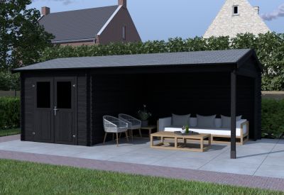 De Hoeve Blokhut Lunteren zwart