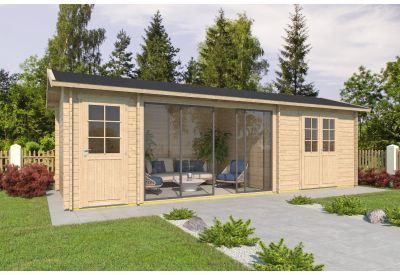 De Hoeve Tuinhuis ALU Model Falun 44 | 818cm x 309cm