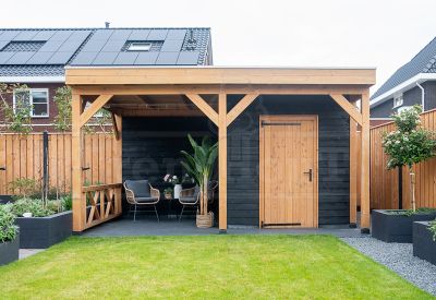 Trendhout Tuinhuis Casa Douglas schuur met overkapping 52.2401