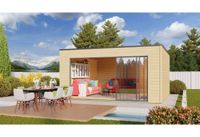 Tuinkamer Echteld Q-BIC Alu 44 E | 5,2 x 5,2 m