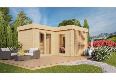 De Hoeve Saunacabine met lounge Dalen 70 | 5,4 x 4,5 m