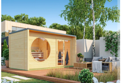 De Hoeve box sauna Renkum M | 8.2m2 | 2.5 x 4.5m