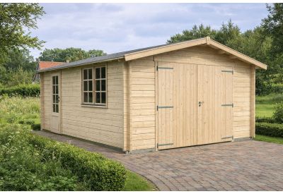 De Hoeve Houten Garage Pjotr 70 B | 580cm x 382cm