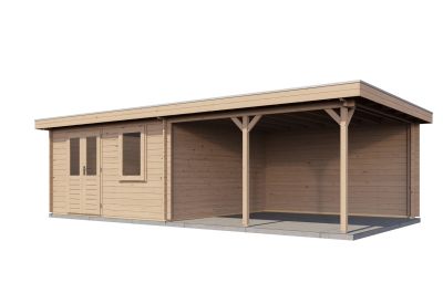 Lugarde Select Blokhut Met Overkapping Didam - Onbehandeld