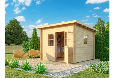 De Hoeve blokhut Serooskerke dubbele deur 3E | =/- 300x300 cm