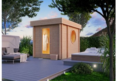 De Hoeve Tuin Sauna Hoogvliet 70 mm|335 x 239cm