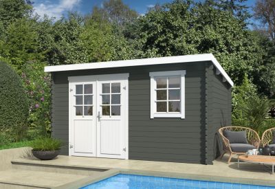 Outdoor Life Blokhut Amira 380x275 Green Grey