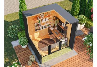 De Hoeve Tuinkamer Den Haag 70 XS (zwart) | 255cmx 222cm
