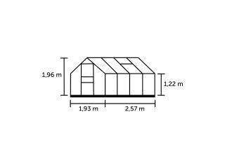 ROYAL WELL Tuinkas Popular 86, groen, PC 4mm/1