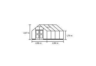 ROYAL WELL Premium 8,8 - antraciet - 3 mm veiligheidsglas