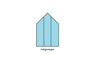 ROYAL WELL Grand Oase 18,8, antracietgrijs gecoat, veiligheidsglas 3mm/1
