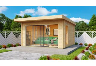 De Hoeve tuinkamer Model Leens ALU 70 E | 4,1 x 4,4 m