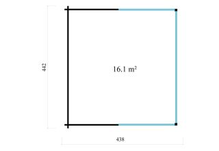 De Hoeve tuinkamer met aluminium deuren model Oss ALU  70 H | 4,5 x 4,4 m