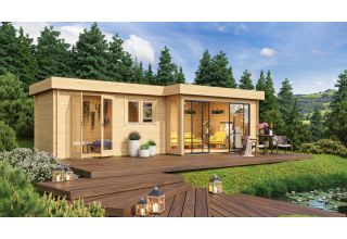 De Hoeve tuinhuis Alu Rhenen 44 K | 330cm x 860cm