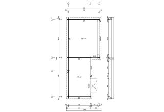 De Hoeve tuinhuis Alu Rhenen 44 K | 330cm x 860cm