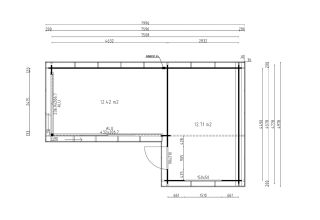 De Hoeve multifunctionele moderne blokhut ALU Leiden N 44 | 8 x 5 m