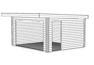 De Hoeve tuinkamer ALU Haren E 44 | 4,1 x 4,4 m