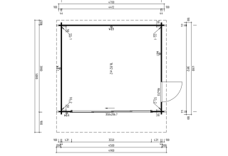 De Hoeve tuinkamer ALU Haren E 44 | 4,1 x 4,4 m
