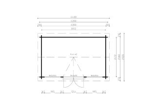 De Hoeve Tuinkamer Gramsbergens  70 | 400cm x 250cm