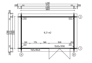 De Hoeve Tuinkamer Alteveer 44 | 380cm x 250cm