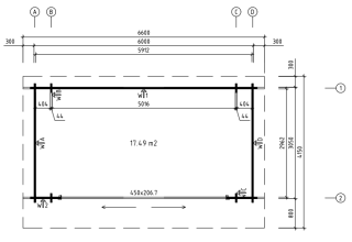 Vrijetijdstuinkamer Spijk 44 E ALU ┃ 6,6 x 4,2m